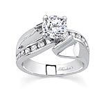 White Gold Unique Engagement Ring