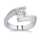 Princess Cut Solitaire engagement Ring