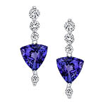 Diamond Tanzanite Earrings