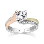 Tri Color Engagement Ring