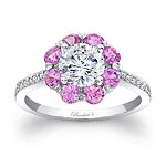 Engagement Ring With Pink Sapphires