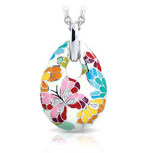Butterfly Kisses Ivory Pendant