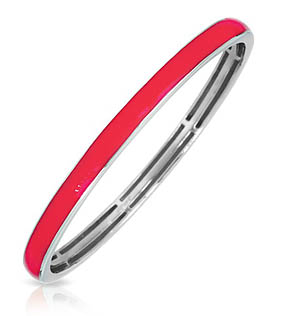 Constellations: Pure Color Carnation Pink Straight Bangle 