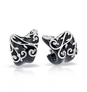 Anastacia Black Earrings