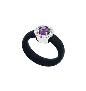 Diana Black/Amethyst Ring