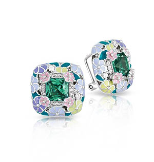Enchanted Garden Emerald Earrings