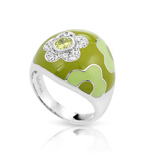 Fleur Green Ring