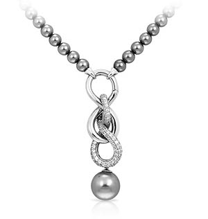 Infinity Grey Necklace
