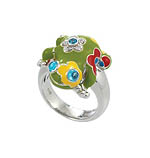 Lucky Frog Green Ring
