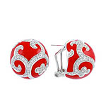 Royale Ball Red Earrings