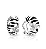 Tigris Black and White Earrings
