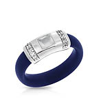 Celine Blue and Milkstone Ring