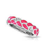 Constellations: Braid Hot Pink Ring with Stones