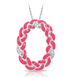 Constellations: Braid Hot Pink Oval Pendant