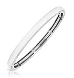 Constellations: Pure Color White Straight Bangle 