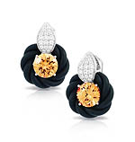 Cornice Black/Champagne Earrings