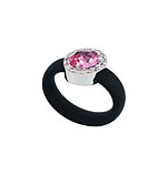 Diana Black Pink/White Ring