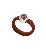 Diana Brown Coffee/White Ring