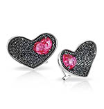 Heart In Mine Pink Earrings