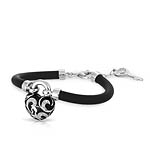 Key To My Heart Black Bracelet