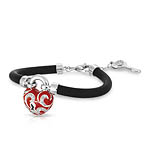 Key To My Heart Red Bracelet