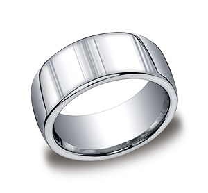 This classic Argentium Silver 10mm comfort-fit band features a high polished finish for a more traditional yet modern appearance.