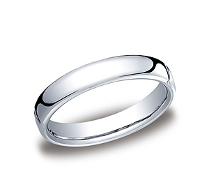 This classy and elegant 4.5mm Cobalt band features a slight flat surface and offers Comfort-Fit on the inside for unforgettable comfort.