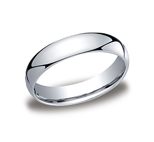 This beautiful 5mm band features a traditional domed profile and Comfort-Fit on the inside for unforgettable comfort.
