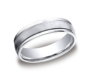 This unique Cobalt 6mm comfort-fit satin-finished band features a high polished round edge that exemplifies subtle, yet impeccable style.