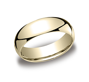 This beautiful 7mm band features a slightly domed profile and Comfort-Fit on the inside for unforgettable comfort.