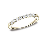 This elegant 2.5mm comfort-fit shared prong diamond band features round ideal cut diamonds. Total approx...