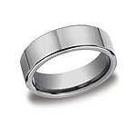 This cool 7mm Tungsten band features a comfort-fit on the inside and a flat exterior for a more traditiona...