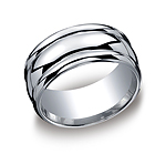 This gorgeous high polished 10mm Argentium Silver band features a modern comfort-fit, yet resembles the si...