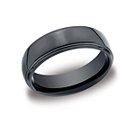 This Ceramic 7mm comfort-fit high polished band features a double edge and maintains a traditional, yet mo...