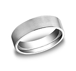 This 6mm comfort-fit satin-finished carved design band offers a classic look, but with a modern flat prof...