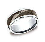 This awesome high-polished 8mm comfort-fit Cobalt band features a camoflauge inlay and beveled edges.