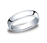 This classy and elegant 5.5mm band features a slight flat surface and offers Comfort-Fit on the inside fo...