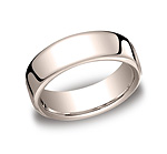 This classy and elegant 7.5mm band features a slight flat surface and offers Comfort-Fit on the inside fo...