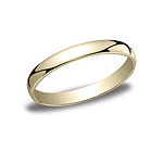 This 3mm traditional band has a classic inside and a lower dome surface on the outside that provides both a...