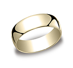 This 7mm traditional band has a classic inside and a lower dome surface on the outside that provides both a...