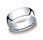 This beautiful 8mm band features a traditional domed profile and Comfort-Fit on the inside for unforgettab...