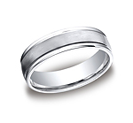 This unique Cobalt 6mm comfort-fit satin-finished band features a high polished round edge that exemplifie...