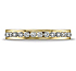 This beautiful 3mm eternity diamond band features 37 round ideal-cut diamonds along the center and polished edges. Total diamond carat weight is approximately .66ct.