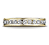 This elegant 4mm channel set eternity band features 28 round ideal-cut diamonds along the center with milgrain.Total approximate carat weight is 1.04ct.