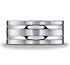 This Argentium Silver 10mm comfort-fit satin-finished band features two high polished parallel grooves along the center for a perfect balance of style and class.