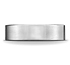 This Platinum 6mm comfort-fit satin-finished carved design band offers a classic look, but with a modern flat profile.