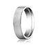 This 6mm comfort-fit satin-finished carved design band offers a classic look, but with a modern flat profile.