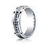 This elegant Argentium Silver 7mm comfort-fit pave set band features a satin-finished center with nine round ideal-cut black diamonds that offers a perfect balance of style and class. Approximate total diamond carat weight is .18ct.