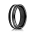 This elegant 7.5 mm Cobalt comfort-fit band features blackened satin edges with a high polished center cut.
