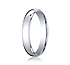 This beautiful 4mm band features a traditional domed profile and Comfort-Fit on the inside for unforgettable comfort.